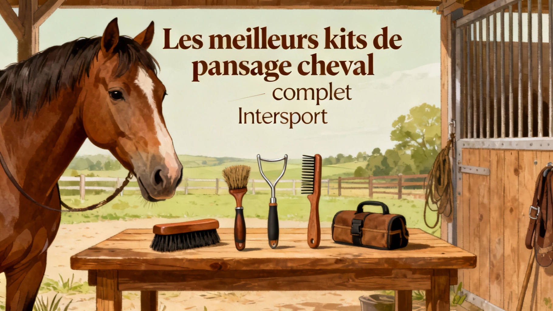 Les meilleurs kits de pansage cheval complet Intersport