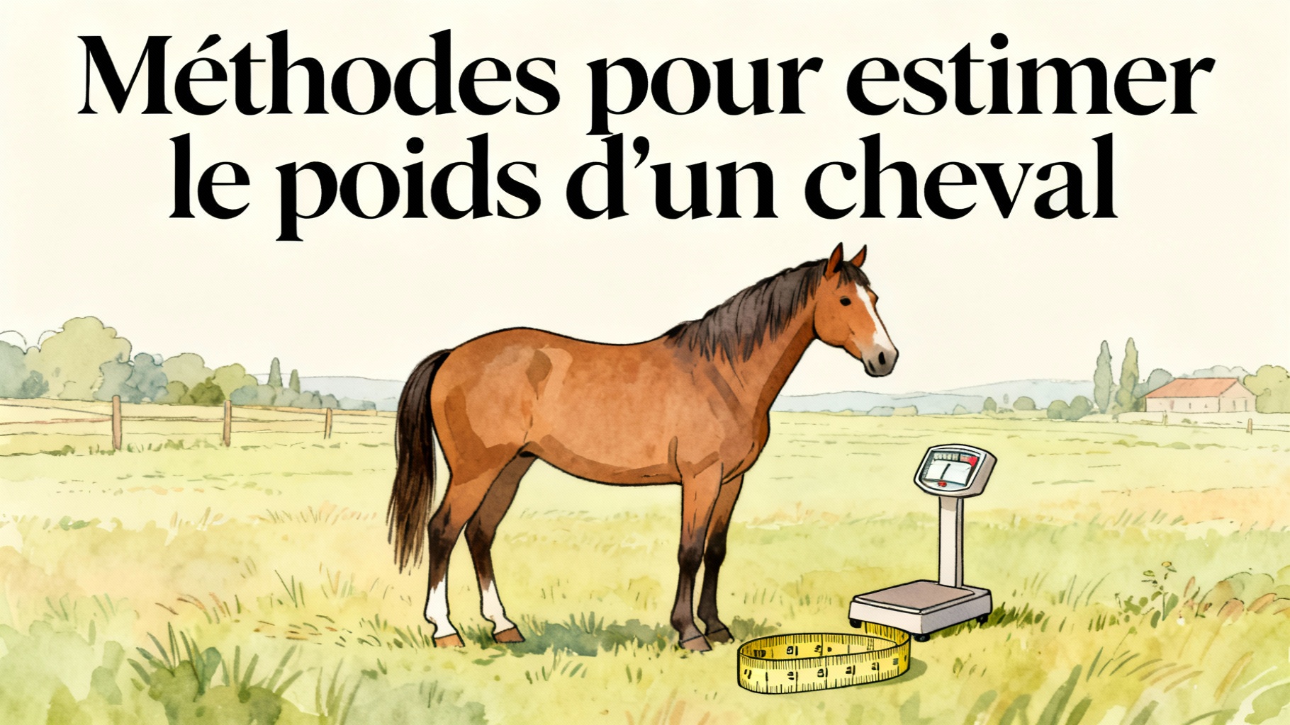 Méthodes pour estimer le poids d'un cheval