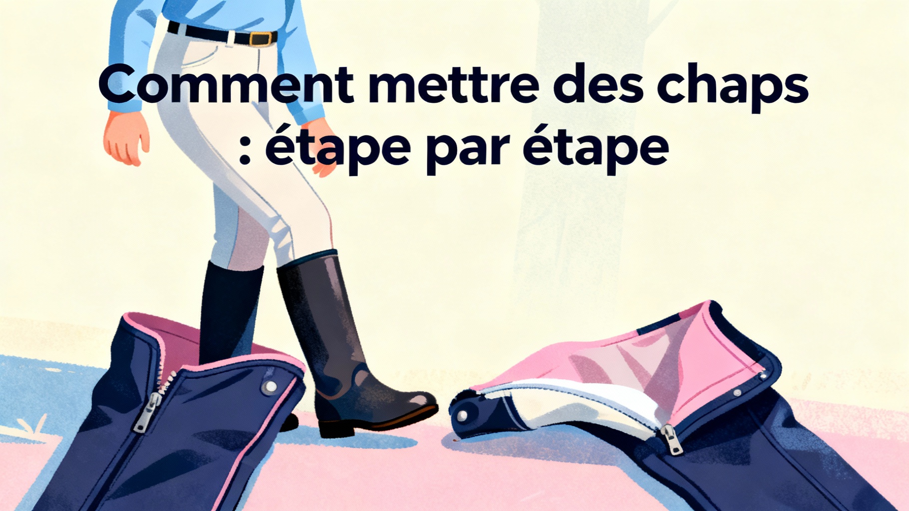 Comment mettre des chaps : étape par étape