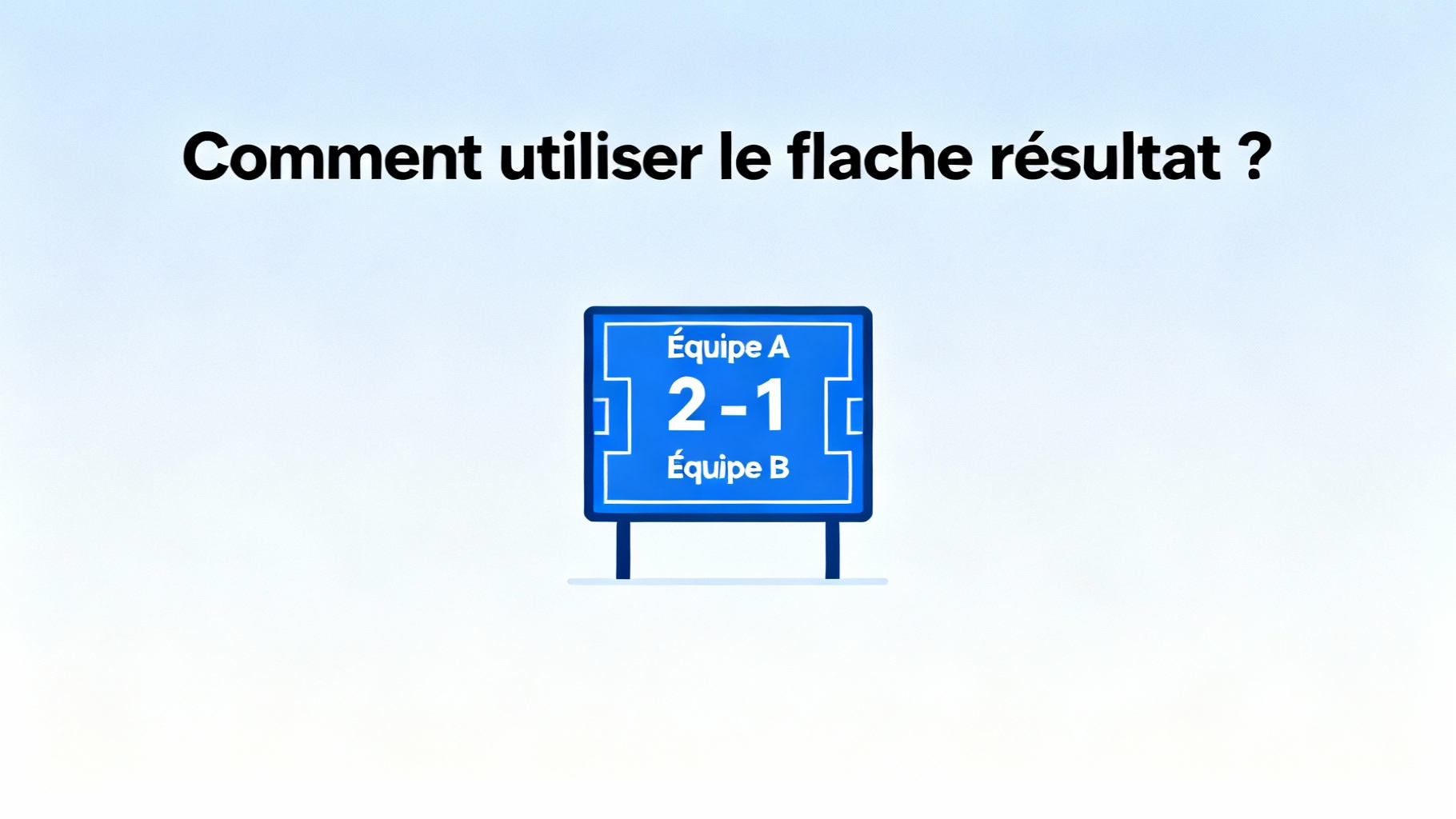 Découvrez le flache résultat pour suivre vos matchs préférés 1 Comment utiliser le flache résultat ?