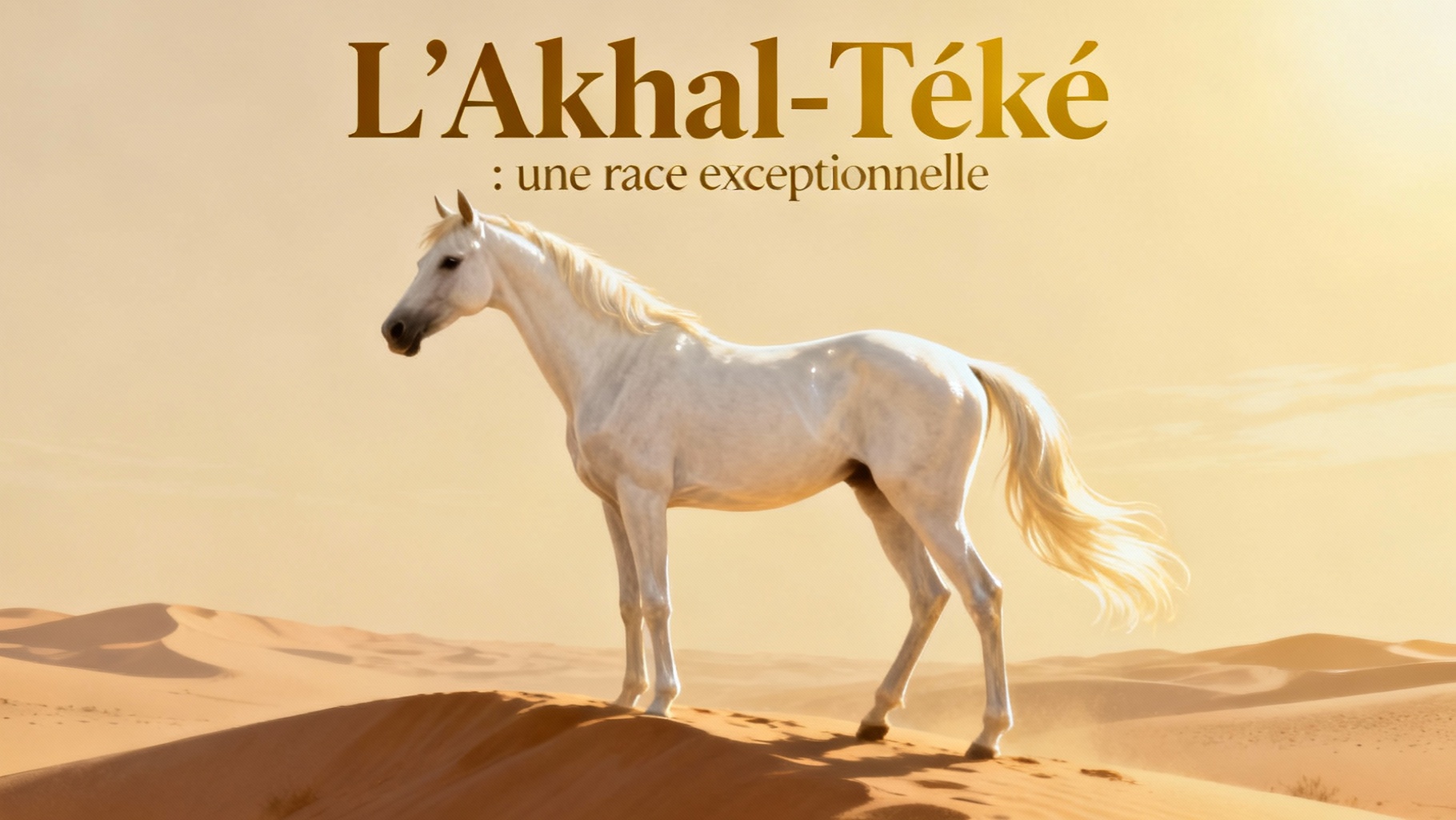 Découvrez le plus beau cheval blanc du monde 1 L’Akhal-Téké : une race exceptionnelle