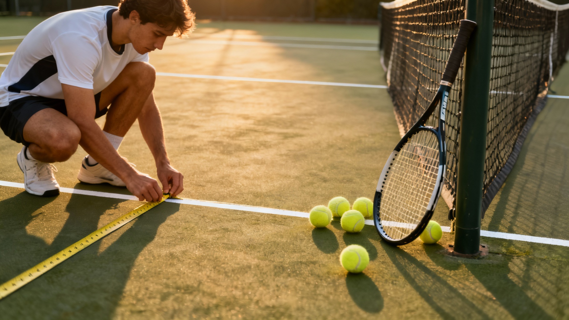 Dimensions du terrain de tennis : tout ce qu'il faut savoir