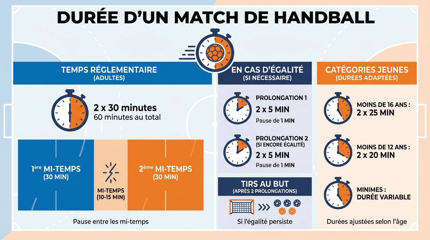Règles officielles concernant la durée
