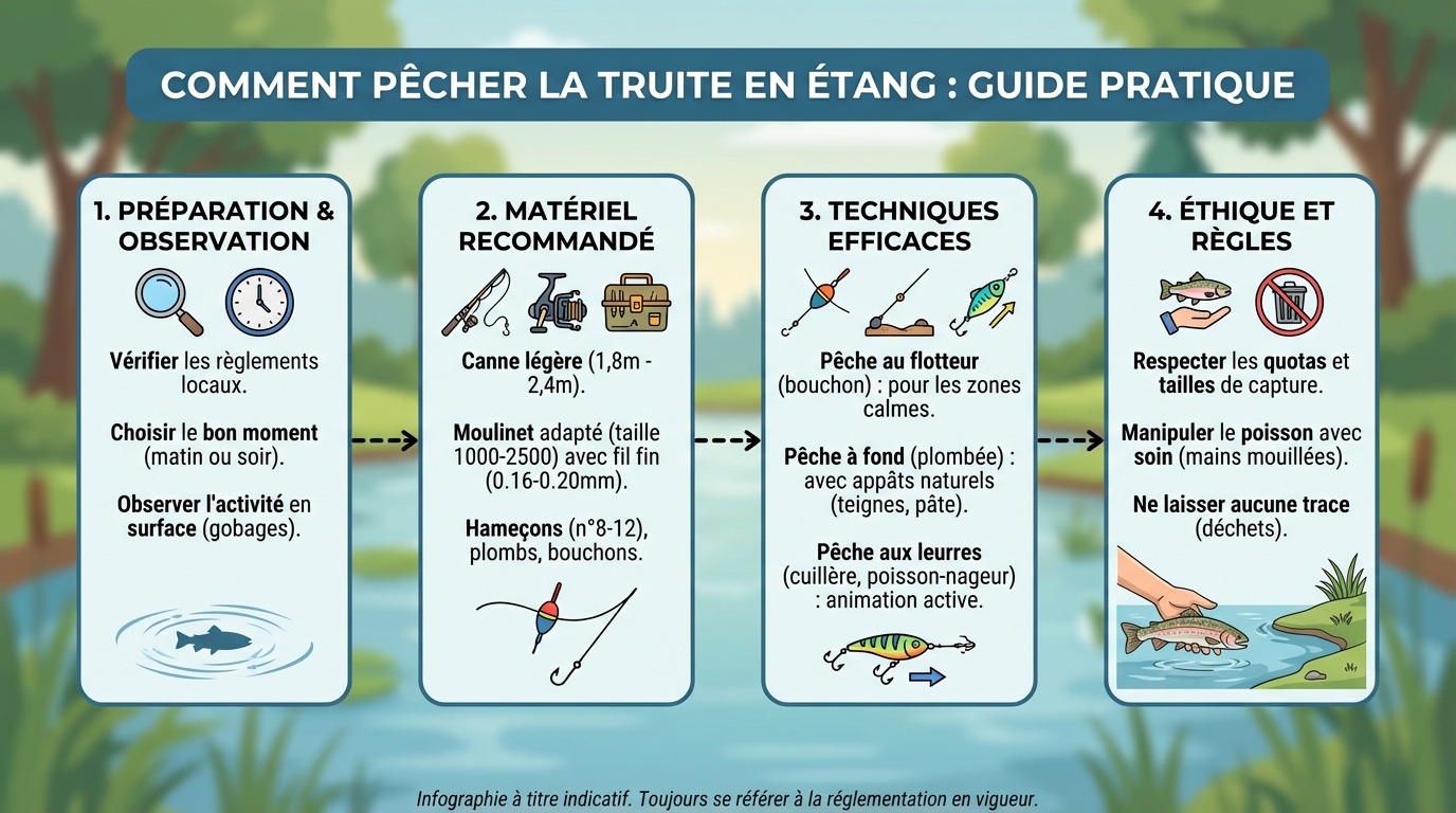 Les techniques de pêche à la truite