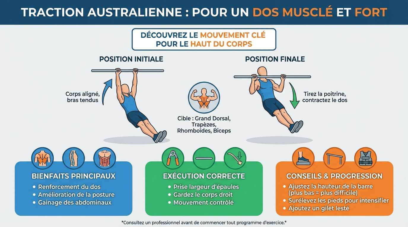 Comment réaliser la traction australienne ?