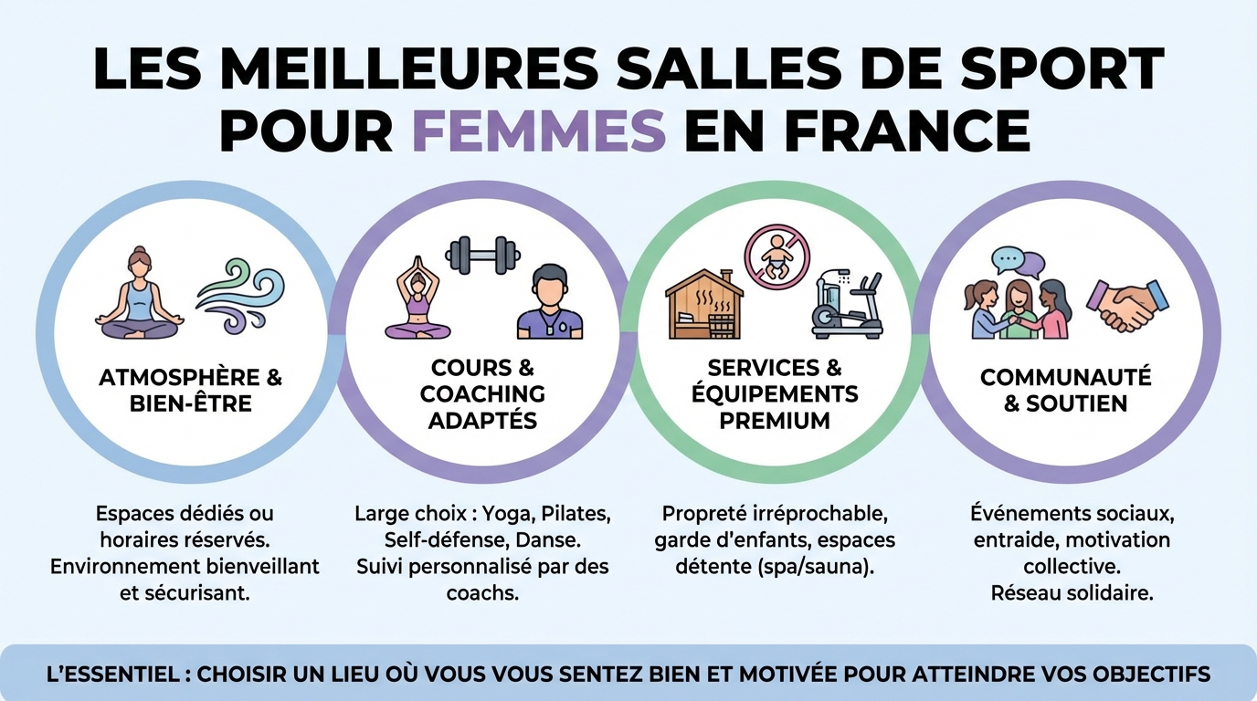 Les meilleures salles de sport pour femmes en France