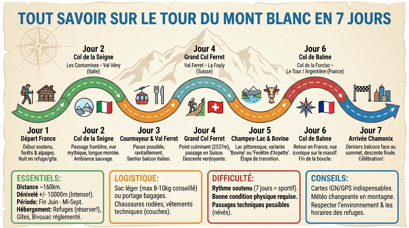 Tout savoir sur le tour du mont blanc en 7 jours 1 Conseils pratiques pour le trek