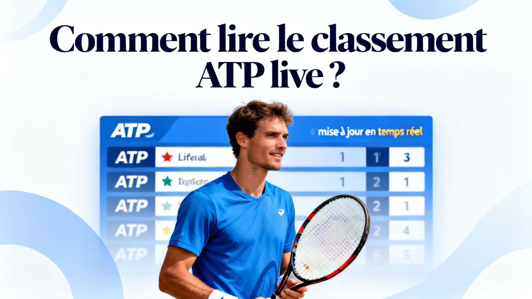 Classement ATP live : suivez les joueurs en temps réel 1 Comment lire le classement ATP live ?