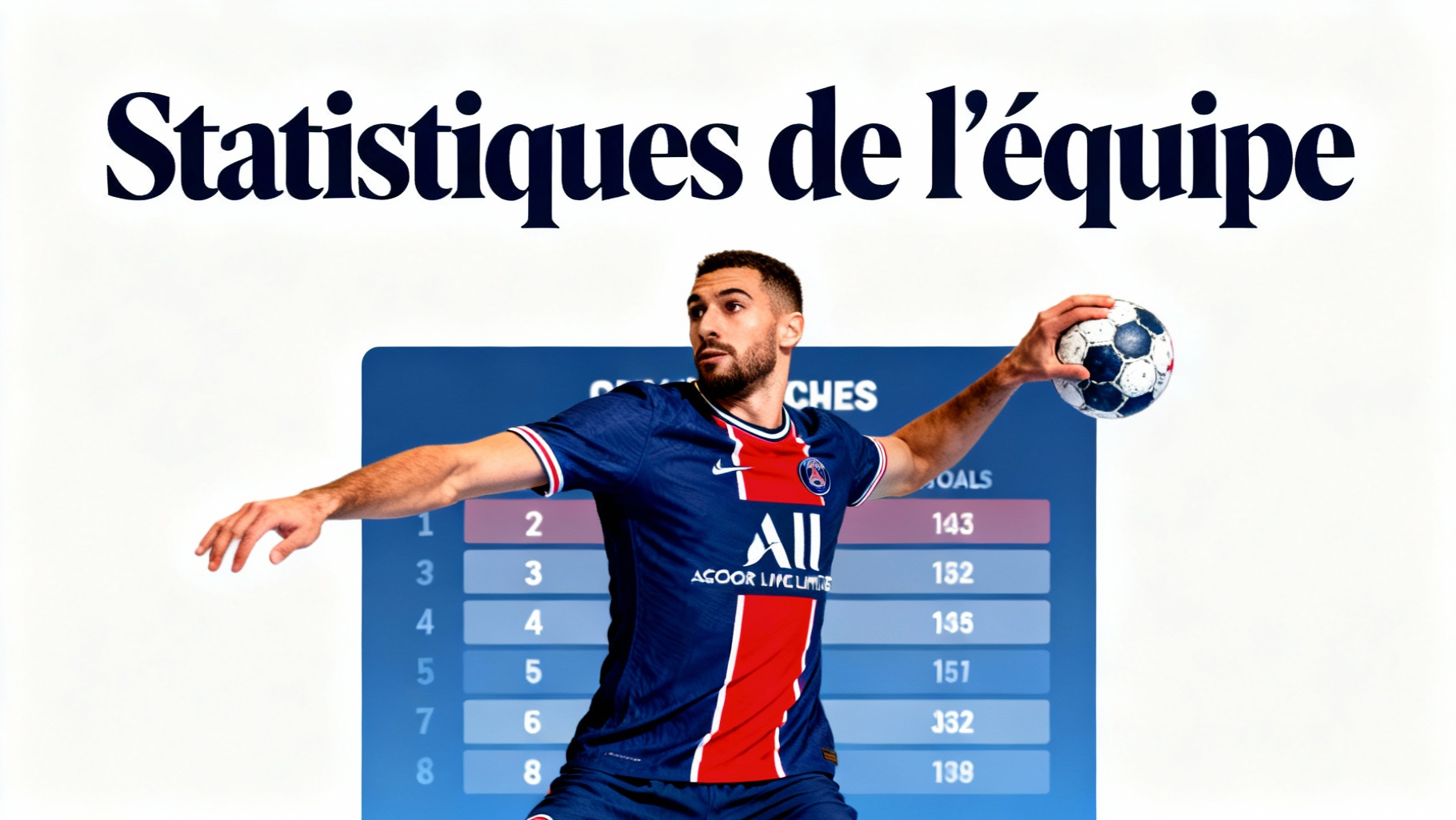 L'effectif du PSG handball pour 2023-2024 1 Statistiques de l'équipe