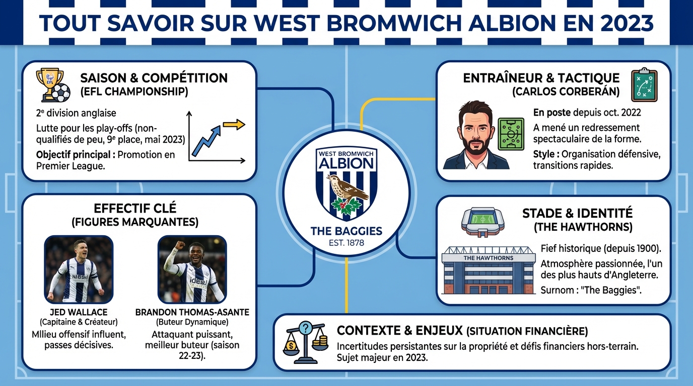Tout savoir sur west bromwich albion en 2023 1 Performances récentes