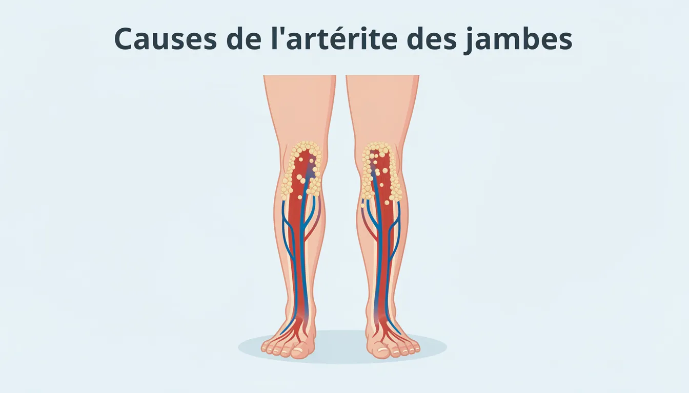 Artères bouchées : symptômes et solutions pour vos jambes 1 Causes de l'artérite des jambes