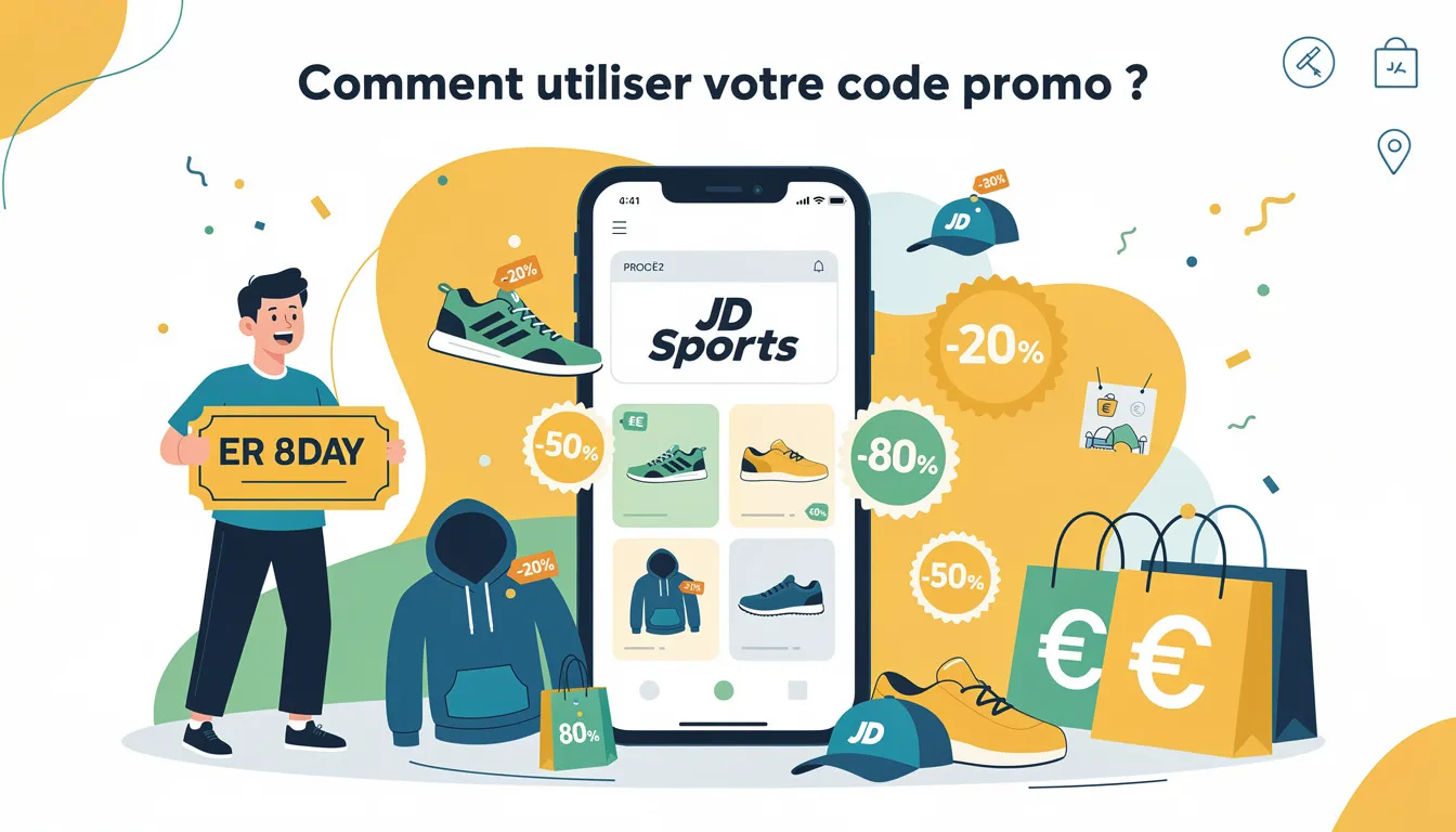Code promo JD sports : économisez jusqu'à 80% aujourd'hui ! 1 Comment utiliser votre code promo ?