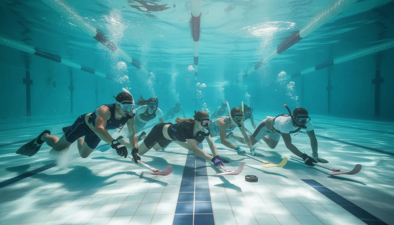 Découvrez l'octopush, le hockey subaquatique en plein essor