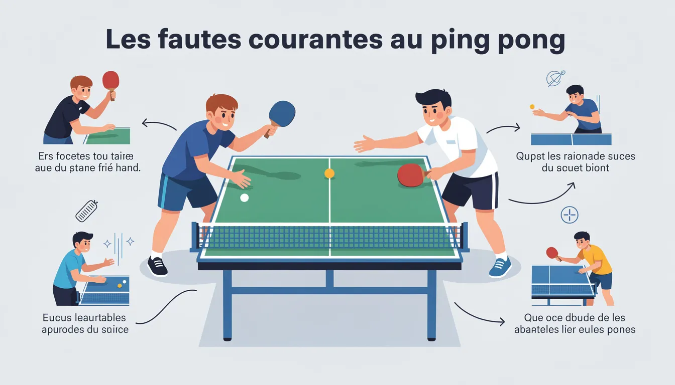 Les fautes courantes au ping pong